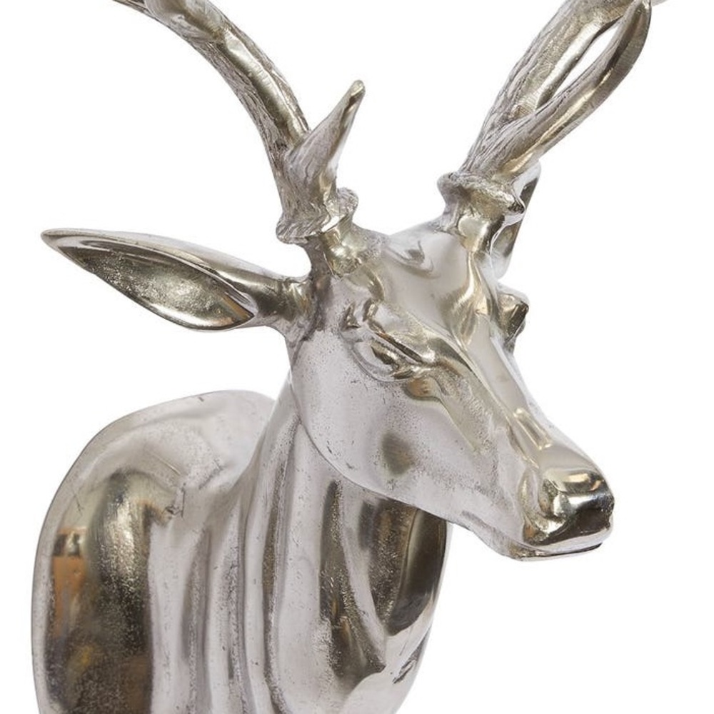 Stunning Silver Patronus Stag Aluminum Metallic Eclectic Deer Wall Art 🦌 - Picture 2 of 16